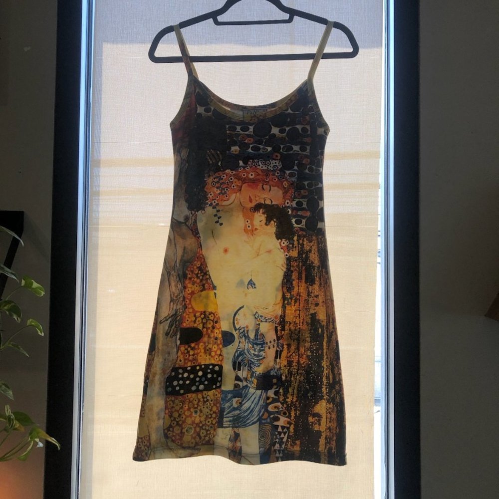 Mother and Child by Gustav Kilmt - Spaghetti Strap Dress